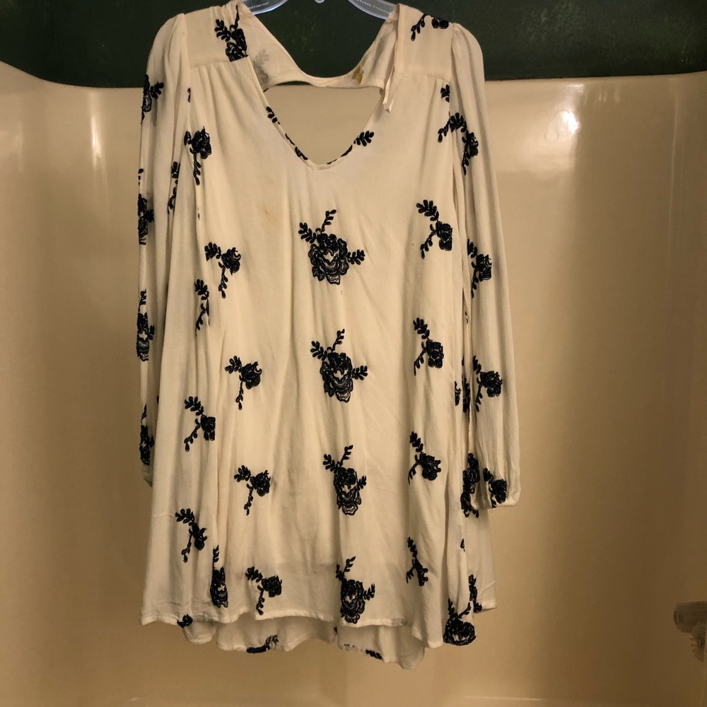 Free People Embroidered Swing Dress/Tunic